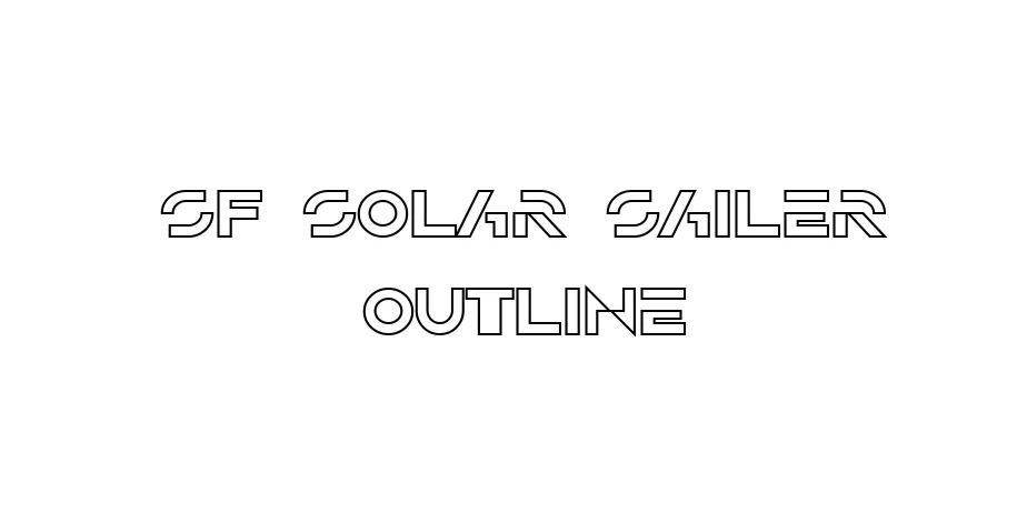 Fonte SF Solar Sailer Outline