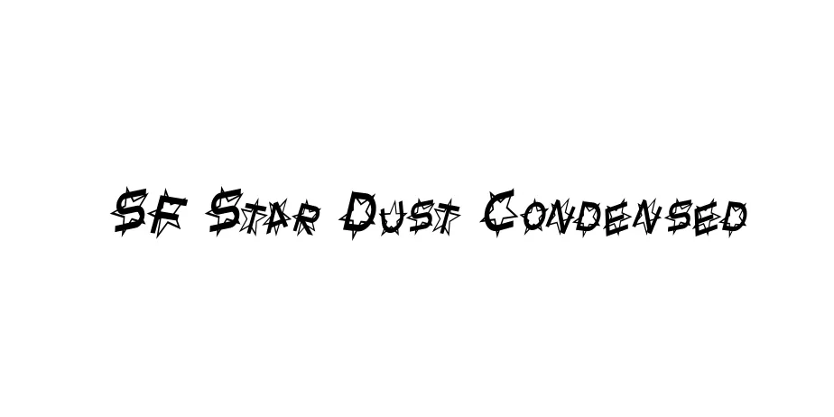 Fonte SF Star Dust Condensed