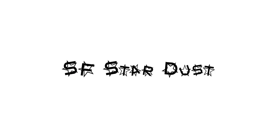 Fonte SF Star Dust