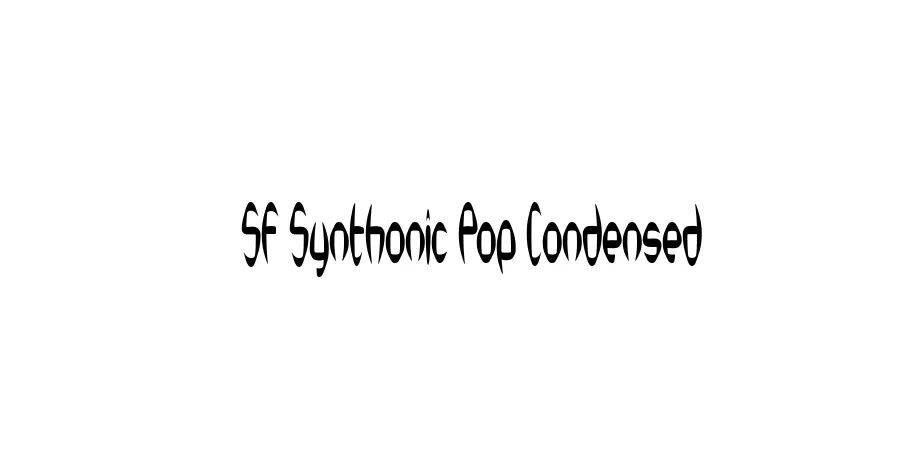 Fonte SF Synthonic Pop Condensed