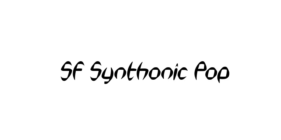 Fonte SF Synthonic Pop