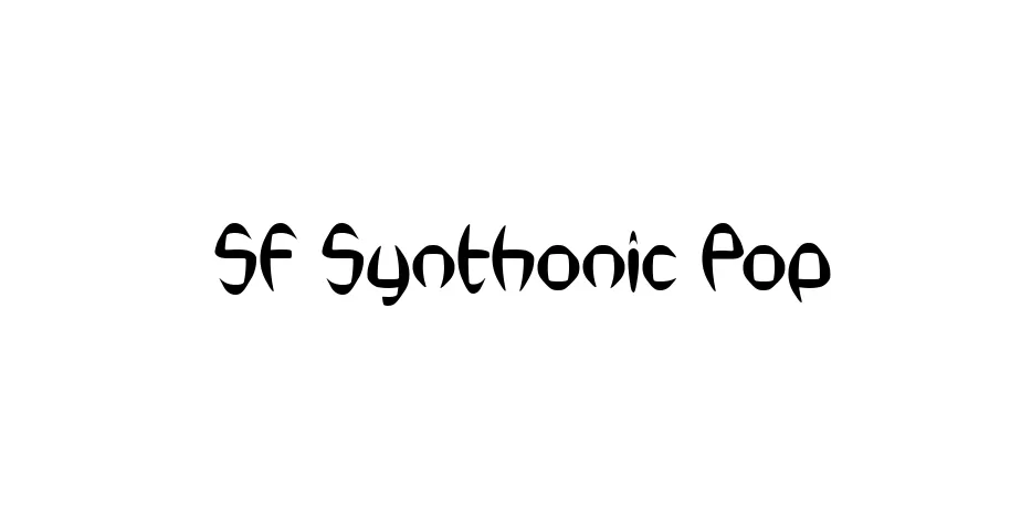 Fonte SF Synthonic Pop