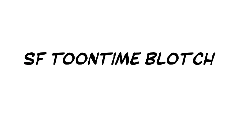 Fonte SF Toontime Blotch