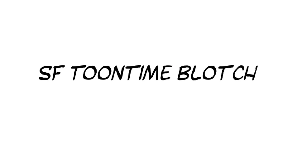 Fonte SF Toontime Blotch