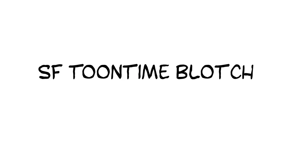 Fonte SF Toontime Blotch