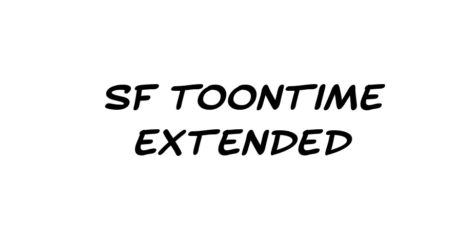 Fonte SF Toontime Extended