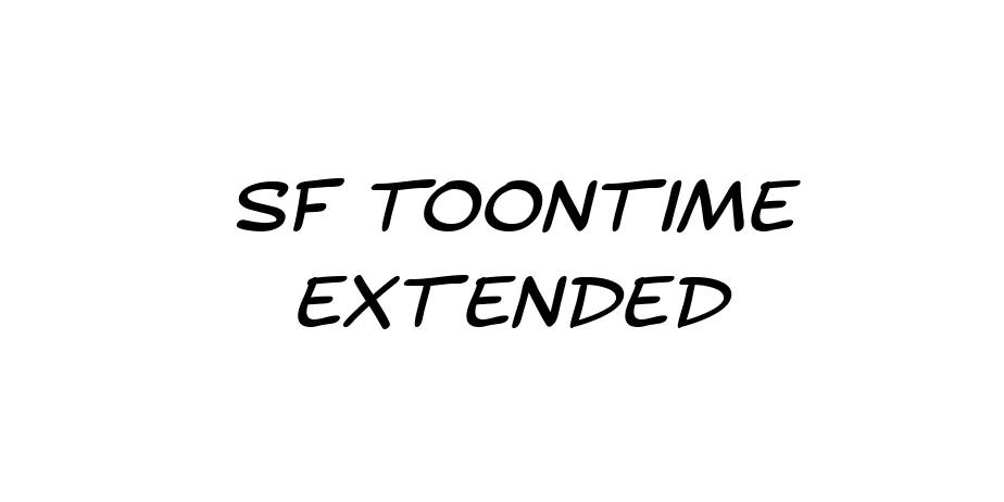 Fonte SF Toontime Extended