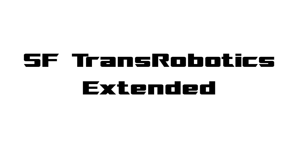 Fonte SF TransRobotics Extended