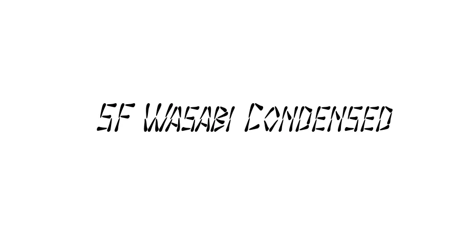 Fonte SF Wasabi Condensed