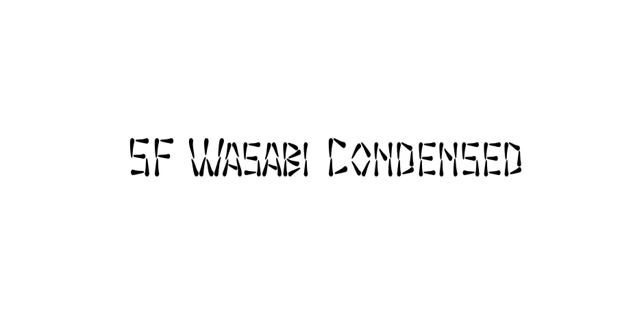 Fonte SF Wasabi Condensed