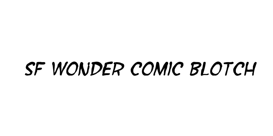 Fonte SF Wonder Comic Blotch