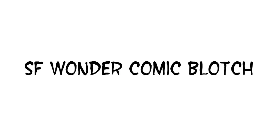 Fonte SF Wonder Comic Blotch