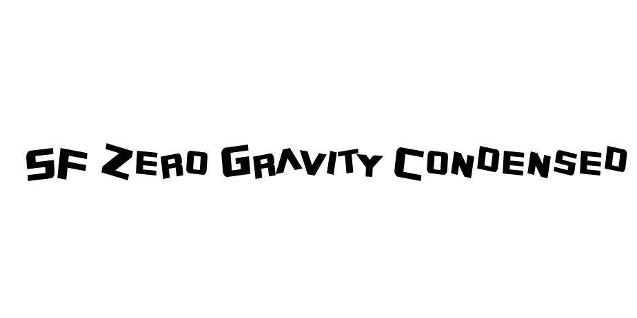 Fonte SF Zero Gravity Condensed