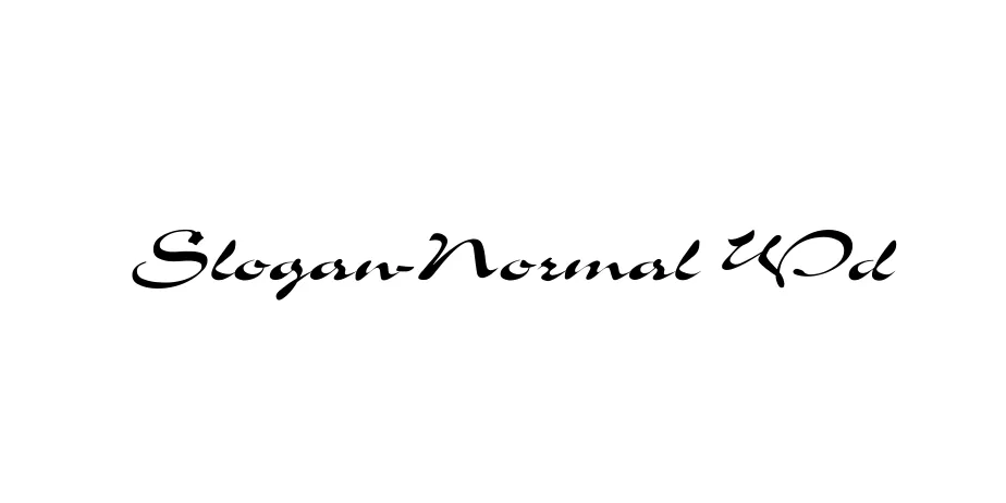 Fonte Slogan-Normal Wd