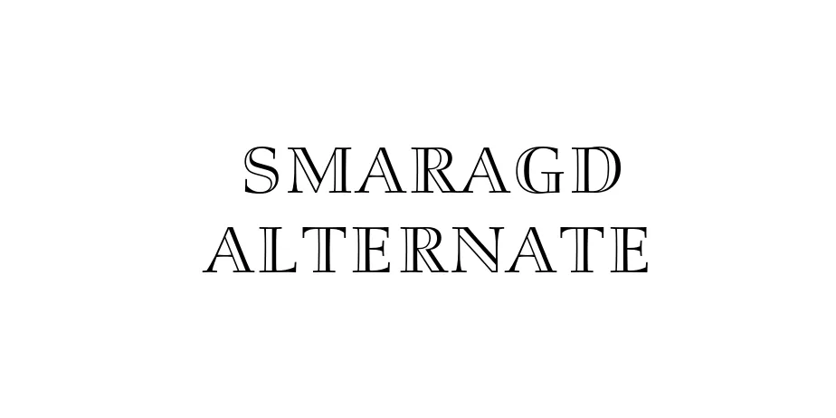 Fonte Smaragd Alternate