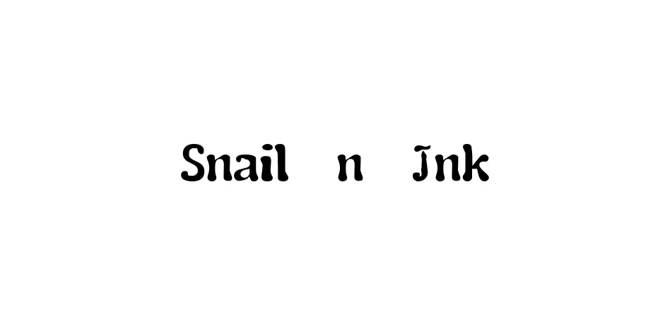 Fonte Snail  n  Ink