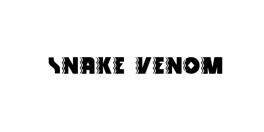 Fonte Snake Venom