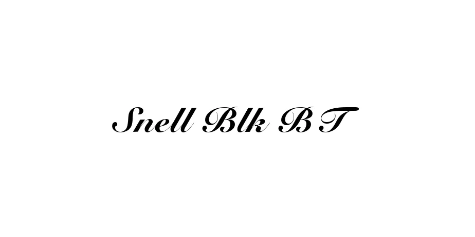 Fonte Snell Blk BT