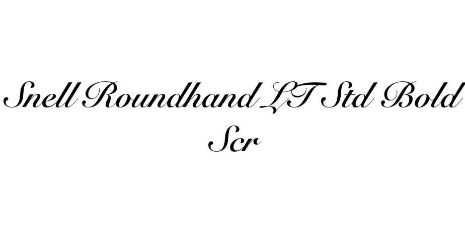 Fonte Snell Roundhand LT Std Bold Scr