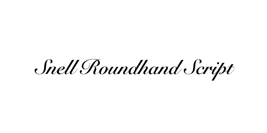 Fonte Snell Roundhand Script