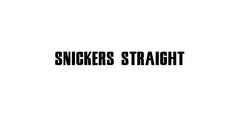 Fonte Snickers Straight