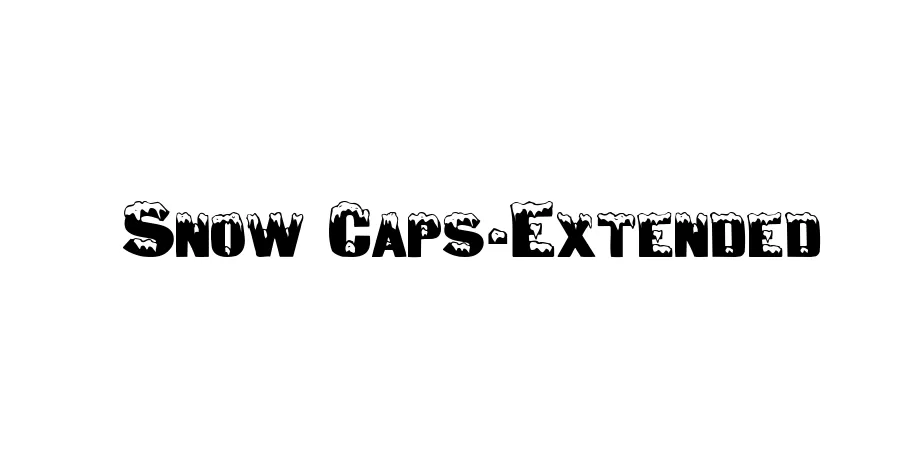 Fonte Snow Caps-Extended