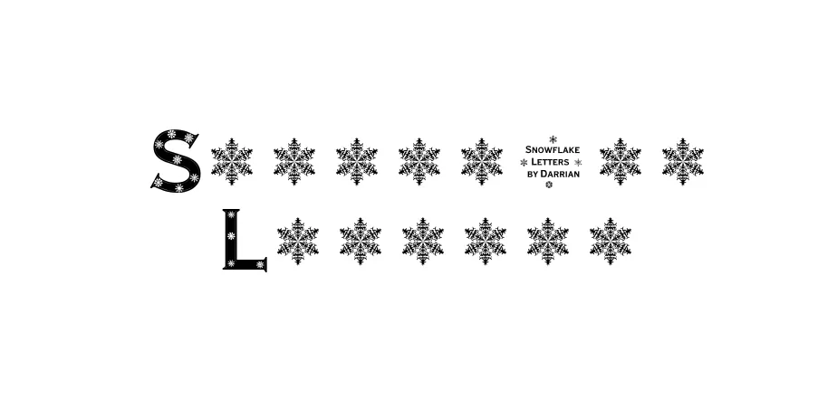 Fonte Snowflake Letters