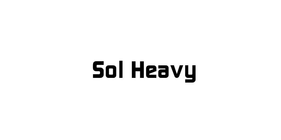 Fonte Sol Heavy