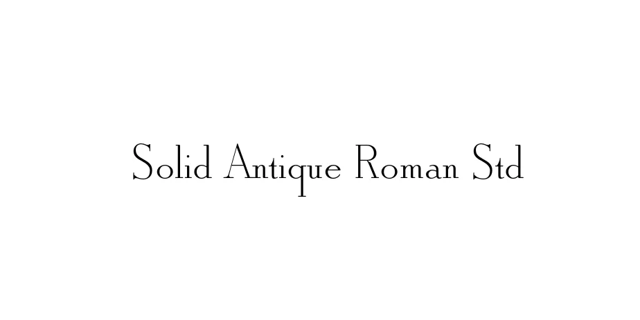 Fonte Solid Antique Roman Std