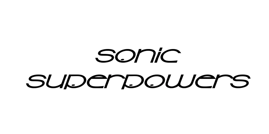 Fonte Sonic Superpowers