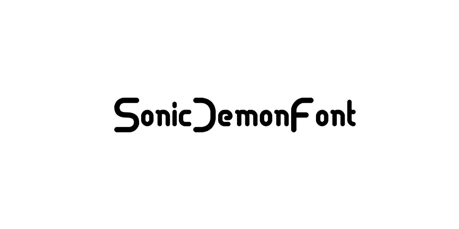 Fonte SonicDemonFont