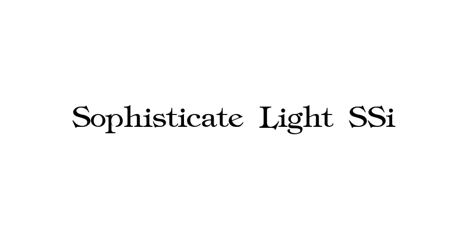 Fonte Sophisticate Light SSi