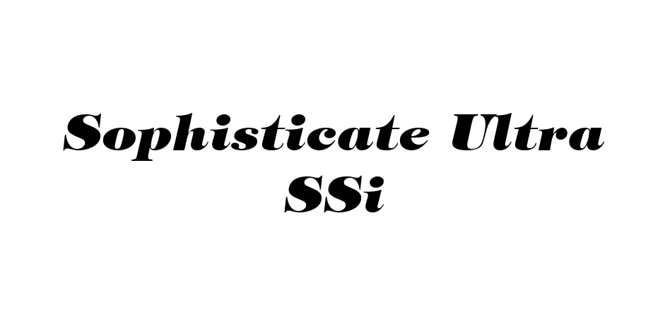 Fonte Sophisticate Ultra SSi