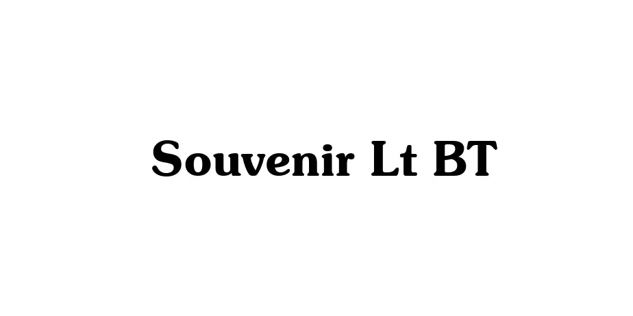 Fonte Souvenir Lt BT