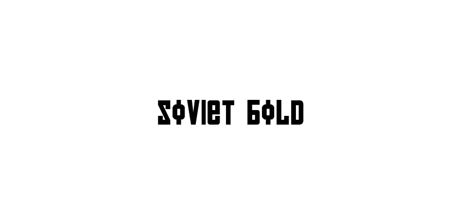 Fonte Soviet Bold