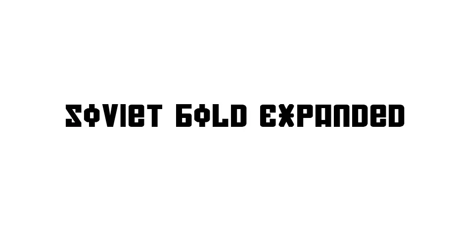 Fonte Soviet Bold Expanded