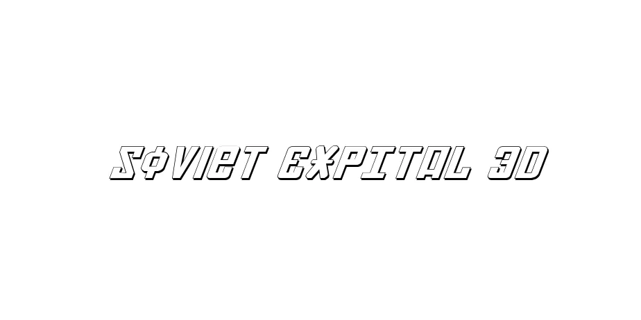 Fonte Soviet ExpItal 3D