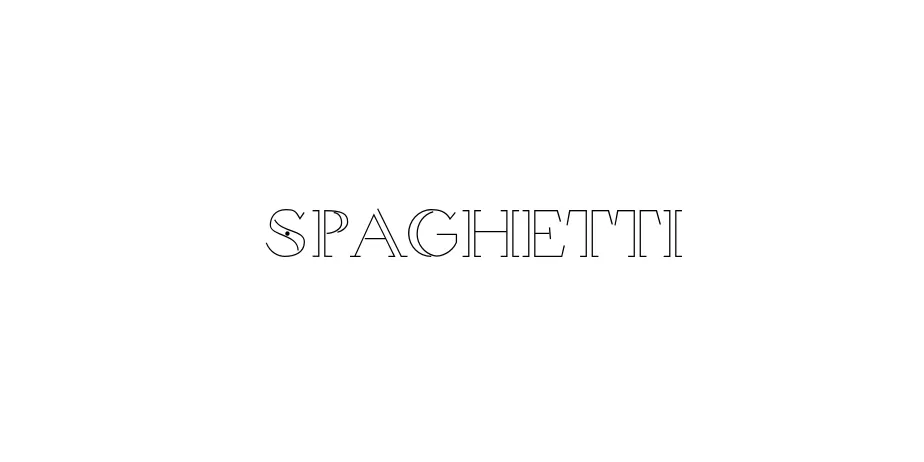 Fonte Spaghetti