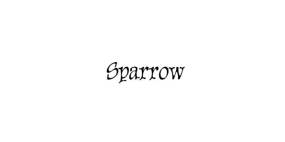 Fonte Sparrow