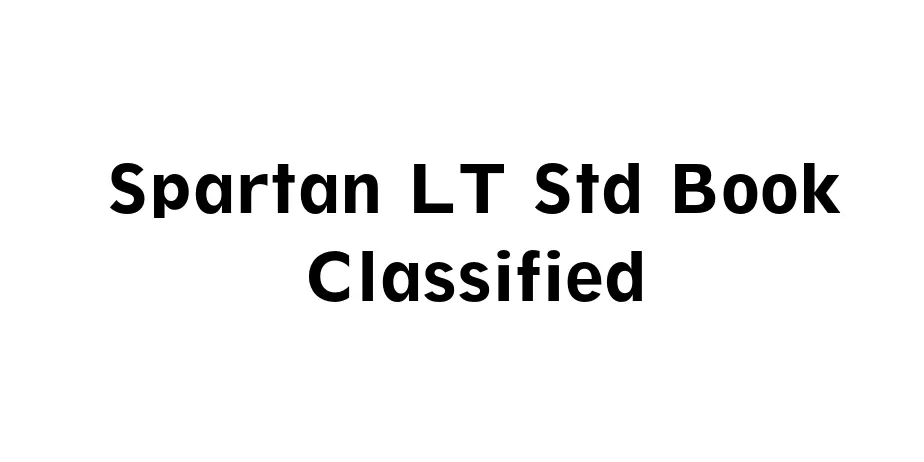 Fonte Spartan LT Std Book Classified