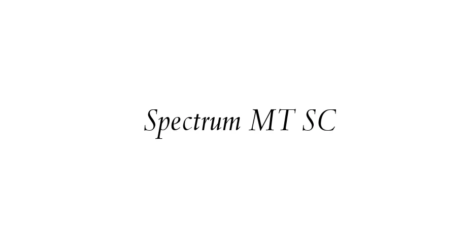 Fonte Spectrum MT SC