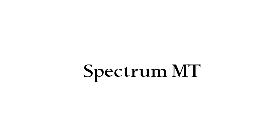 Fonte Spectrum MT