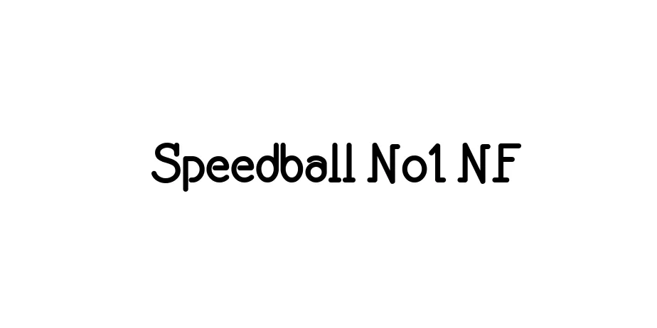 Fonte Speedball No1 NF