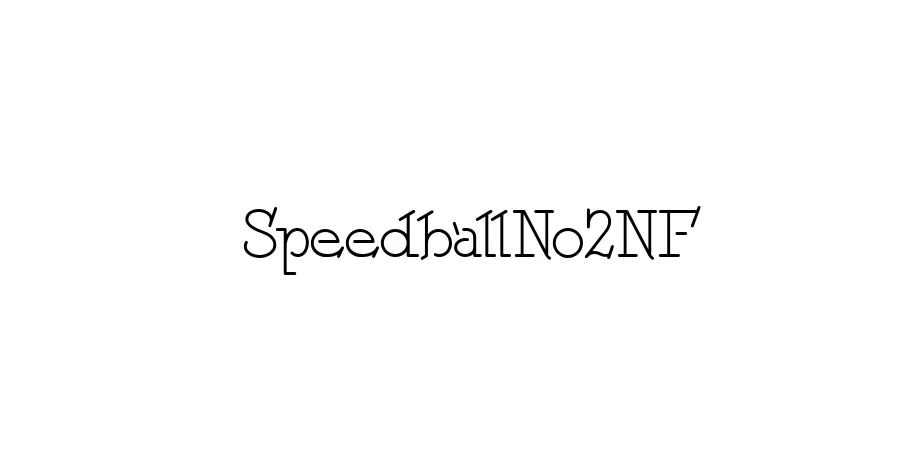 Fonte SpeedballNo2NF