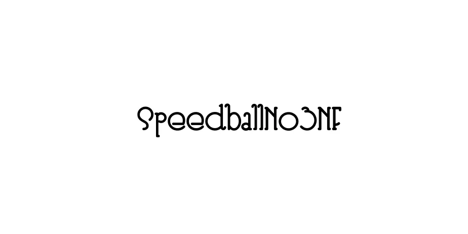 Fonte SpeedballNo3NF