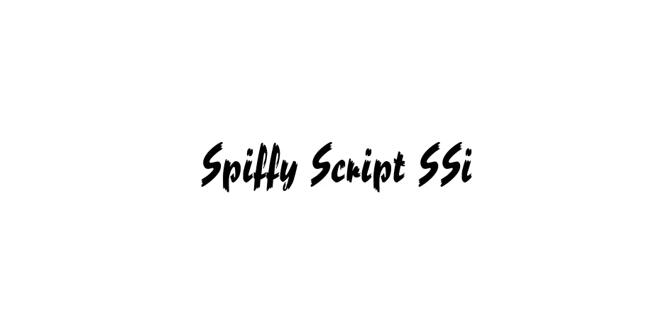 Fonte Spiffy Script SSi