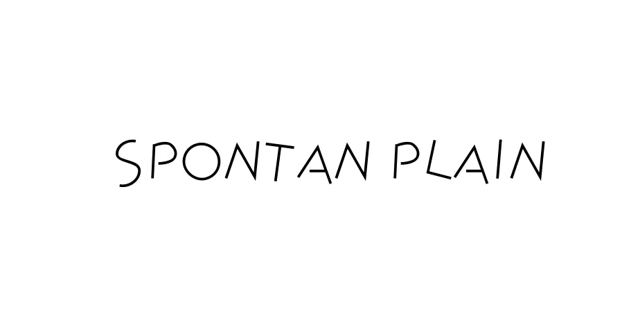 Fonte Spontan Plain