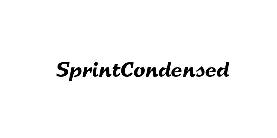 Fonte SprintCondensed