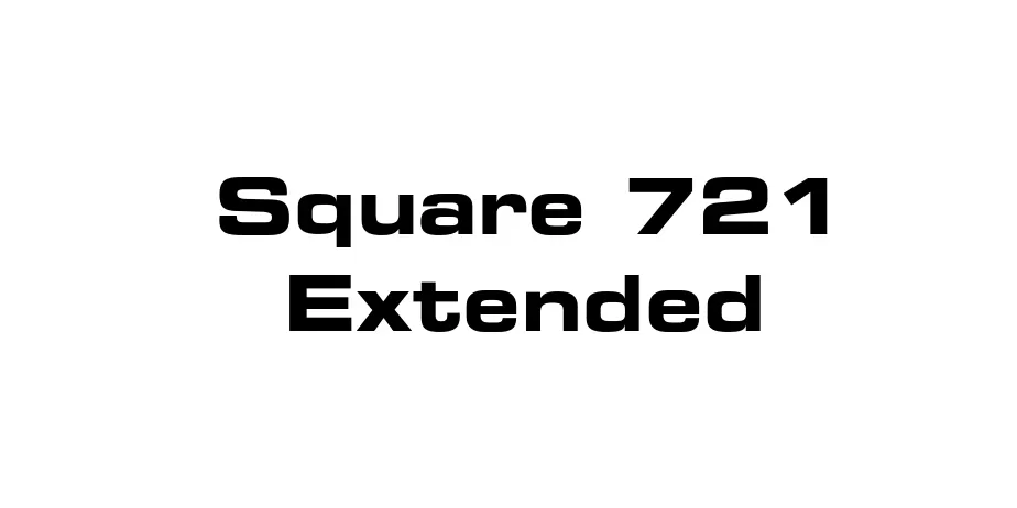 Fonte Square 721 Extended