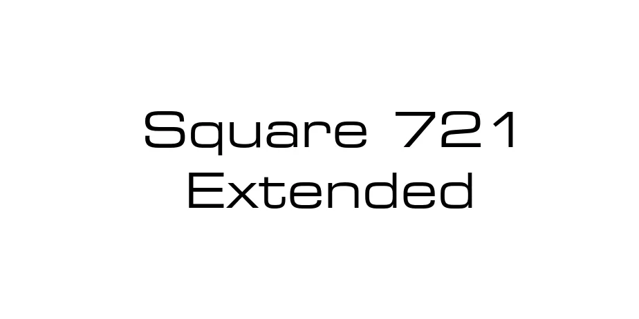 Fonte Square 721 Extended